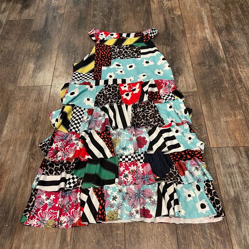 Isle Vibrant Patchwork Midi Dress - image 1